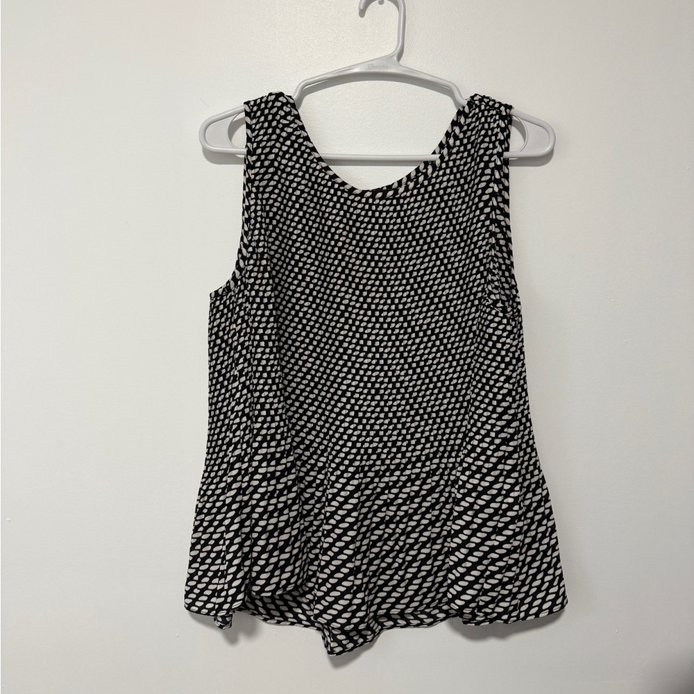 Banana Republic Black And White Tank Top Size M